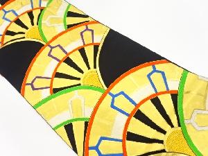 リサイクル　源氏車青海波模様織出し袋帯